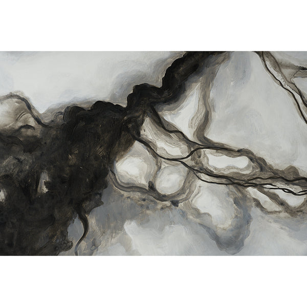 Smoke Screen - 72" X 48" - Black Floater Frame