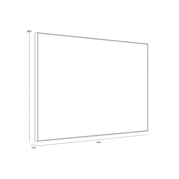Smooth Operator - 72" X 48" - Light Brown Floater Frame