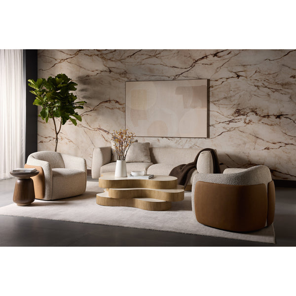 Smooth Operator - 72" X 48" - Light Brown Floater Frame