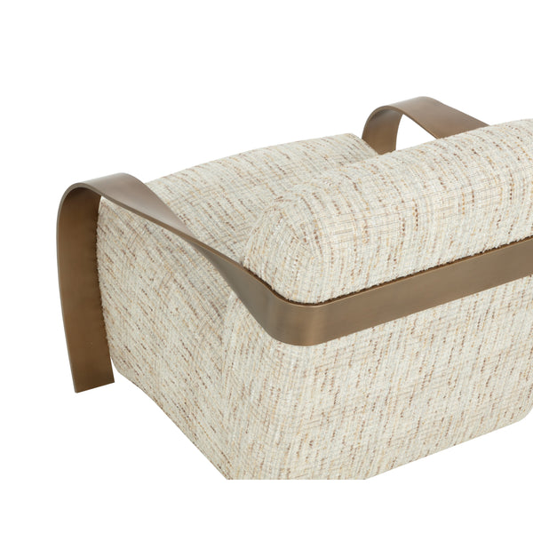 Sonesta Lounge Chair - Antique Brass - Haute Cobblestone