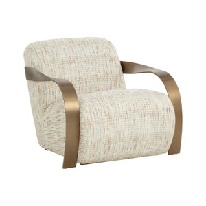 Sonesta Lounge Chair - Antique Brass - Haute Cobblestone