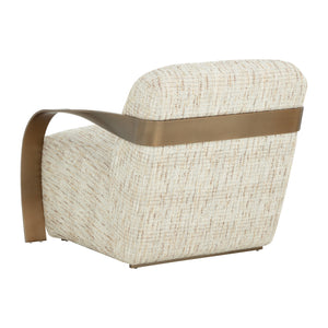 Sonesta Lounge Chair - Antique Brass - Haute Cobblestone