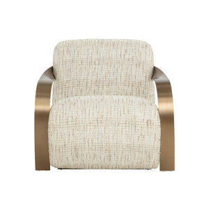 Sonesta Lounge Chair - Antique Brass - Haute Cobblestone
