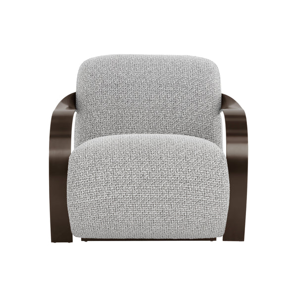 Sonesta Lounge Chair - Dark Bronze - Helios Check Black