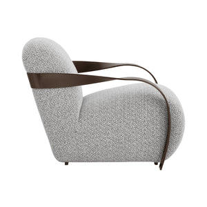 Sonesta Lounge Chair - Dark Bronze - Helios Check Black
