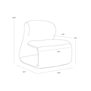 Sophiene Lounge Chair - Abbington Black