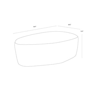 Soraya Ottoman - Shadow Grey