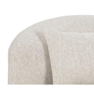 Soraya Swivel Armless Chair - Dove Cream