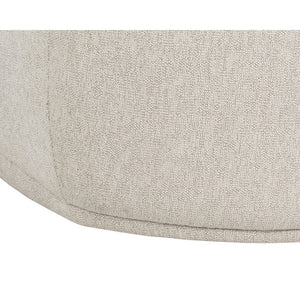 Soraya Swivel Armless Chair - Dove Cream