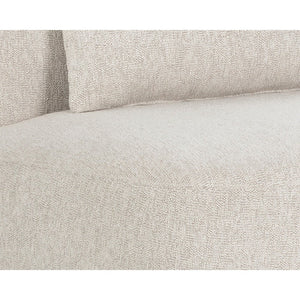 Soraya Swivel Armless Chair - Dove Cream