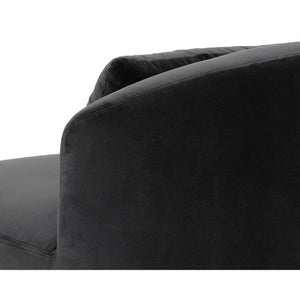 Soraya Swivel Armless Chair - Shadow Grey