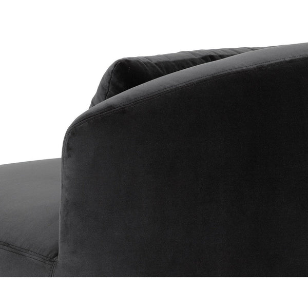 Soraya Swivel Armless Chair - Shadow Grey