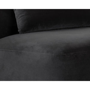 Soraya Swivel Armless Chair - Shadow Grey