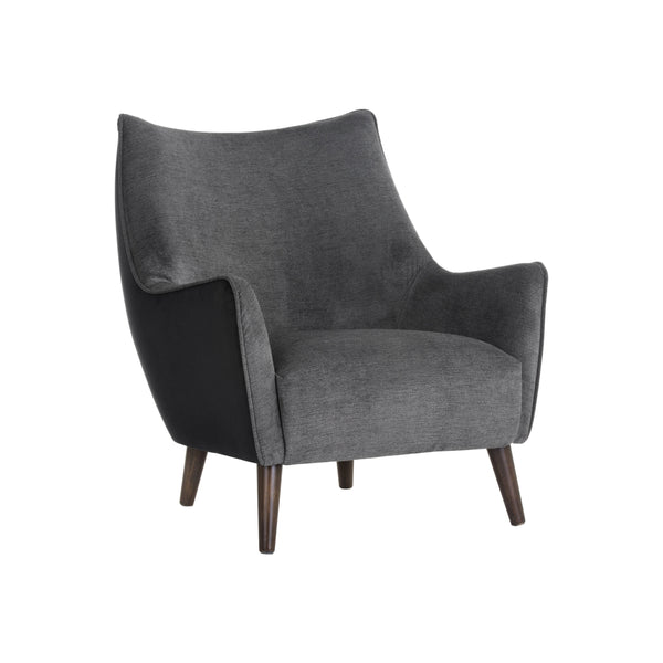 Sorrel Lounge Chair - Polo Club Kohl Grey / Abbington Black