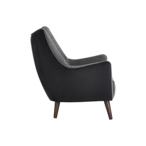 Sorrel Lounge Chair - Polo Club Kohl Grey / Abbington Black