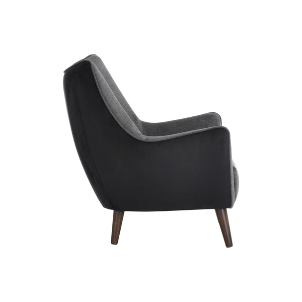 Sorrel Lounge Chair - Polo Club Kohl Grey / Abbington Black