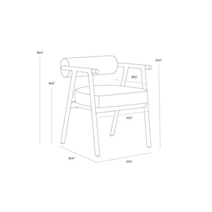 Sova Dining Armchair - Black - Copenhagen White