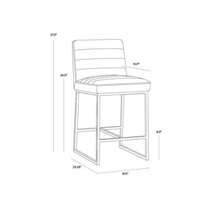 Spyros Counter Stool - Overcast Grey