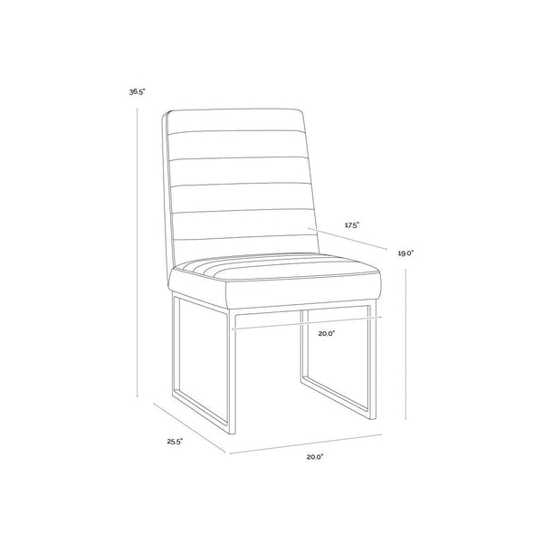 Spyros Dining Chair - Tobacco Tan