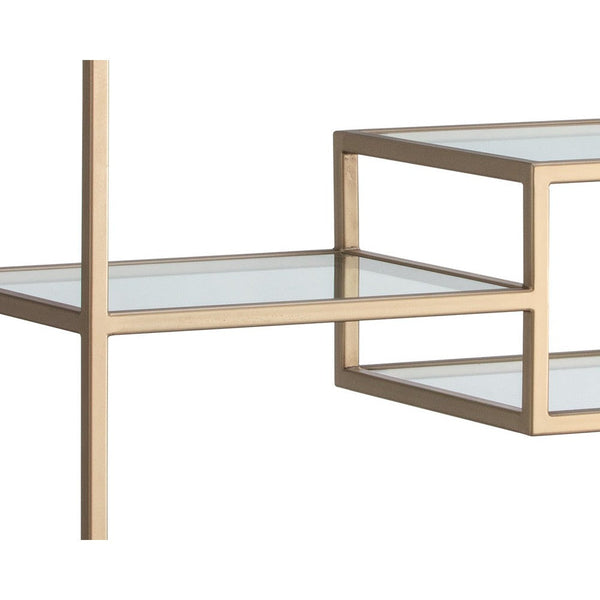 Stamos Bookcase - Gold - Raw Umber