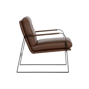 Sterling Lounge Chair - Missouri Mahogany Leather