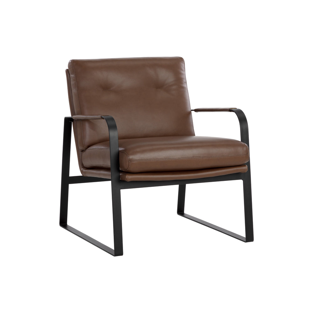 Sterling Lounge Chair - Missouri Mahogany Leather