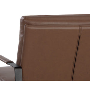 Sterling Lounge Chair - Missouri Mahogany Leather