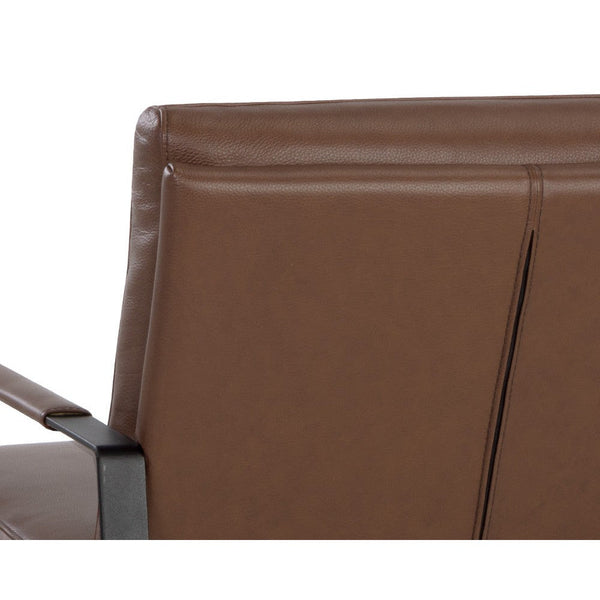 Sterling Lounge Chair - Missouri Mahogany Leather