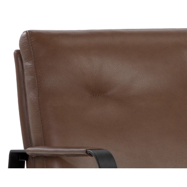 Sterling Lounge Chair - Missouri Mahogany Leather