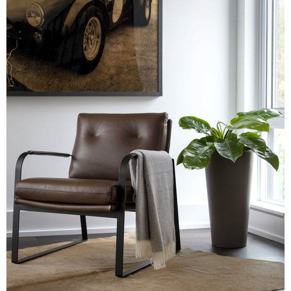 Sterling Lounge Chair - Missouri Mahogany Leather