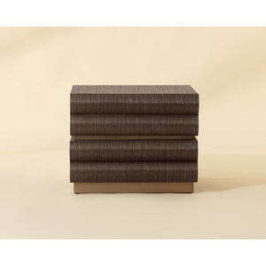 Subira Nightstand - Chocolate