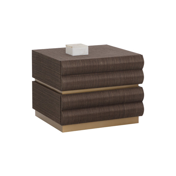 Subira Nightstand - Chocolate