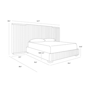 Tarrant Bed King - Monument Oatmeal