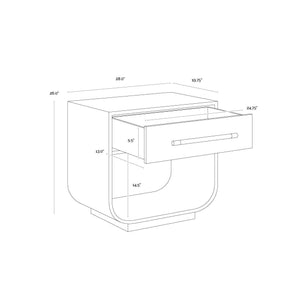 Tarrant Nightstand - Black