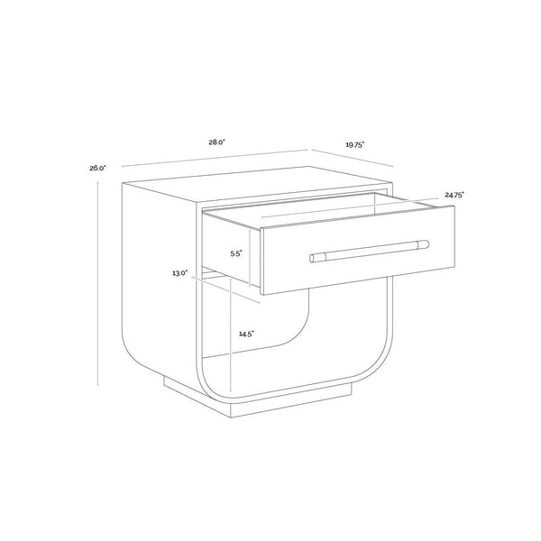 Tarrant Nightstand - Sage Green