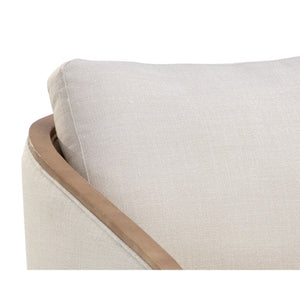 Tasia Swivel Lounge Chair - Effie Linen