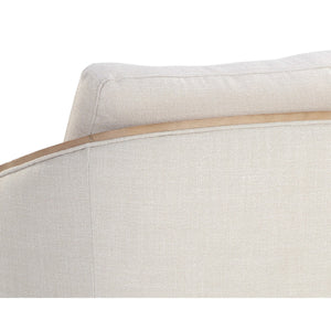 Tasia Swivel Lounge Chair - Effie Linen