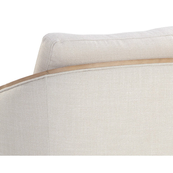 Tasia Swivel Lounge Chair - Effie Linen