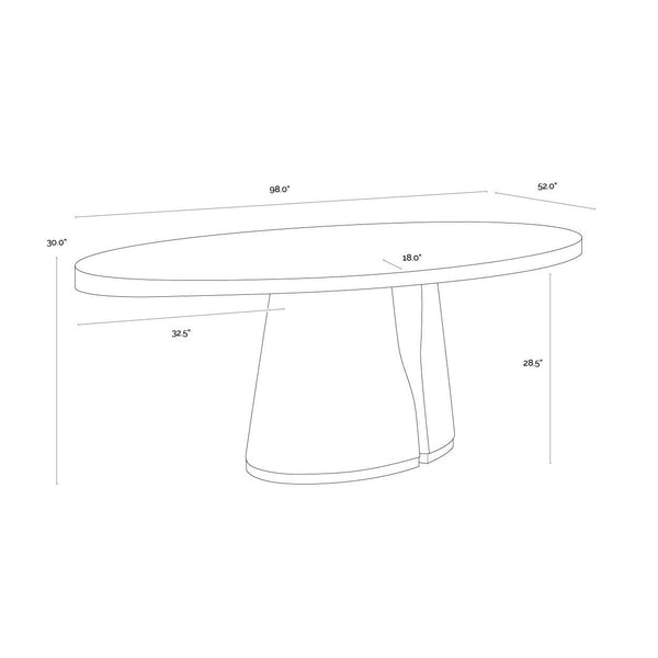 Tasmin Dining Table - 98"