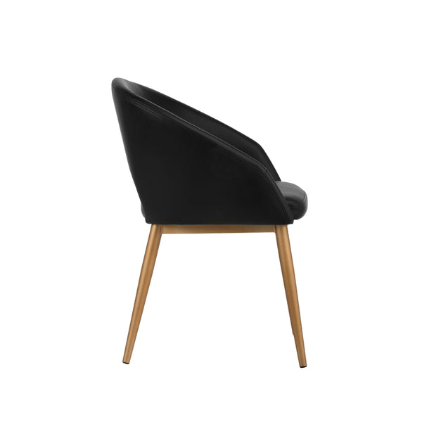 Thatcher Dining Armchair - Black - Antique Grey