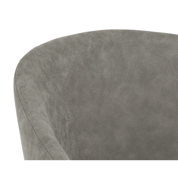 Thatcher Dining Armchair - Black - Antique Grey