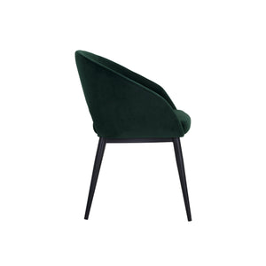 Thatcher Dining Armchair - Black - Deep Green Sky