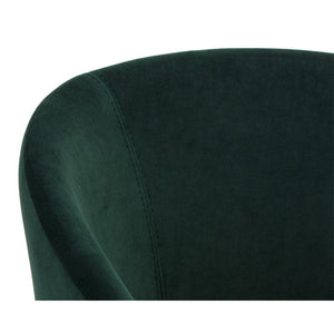 Thatcher Dining Armchair - Black - Deep Green Sky