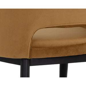 Thatcher Dining Armchair - Black - Gold Sky