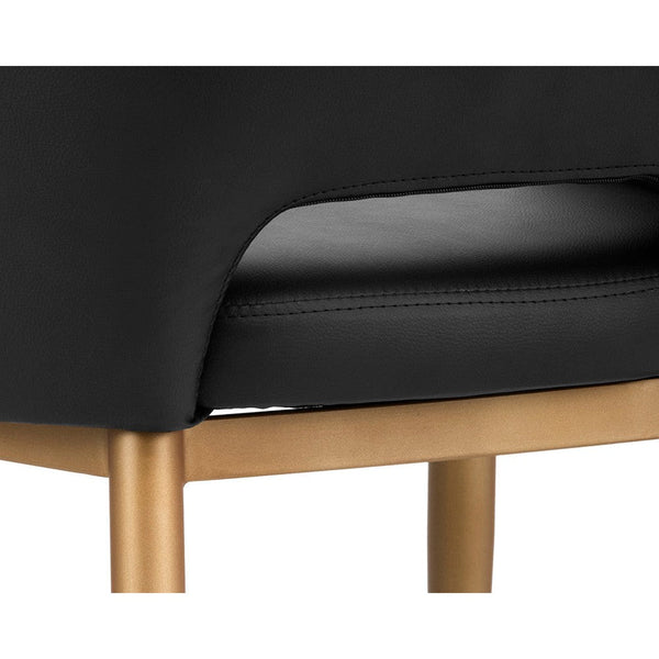 Thatcher Dining Armchair - Champagne Gold - Onyx