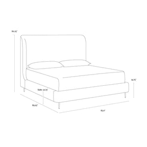 Tierra Bed King - Bergen Taupe