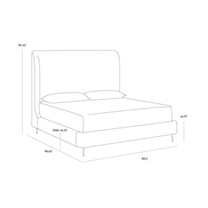 Tierra Bed Queen - Bergen French Blue