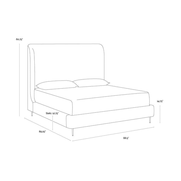 Tierra Bed Queen - Bergen French Blue