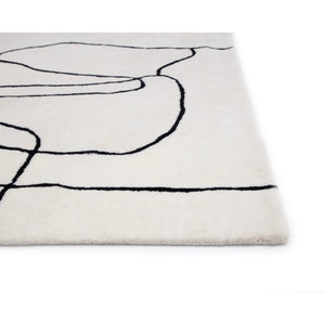 Tilda Hand -Tufted Rug - Ivory / Charcoal - 8' X 10'