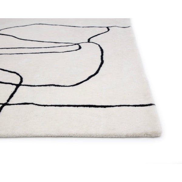 Tilda Hand -Tufted Rug - Ivory / Charcoal - 8' X 10'